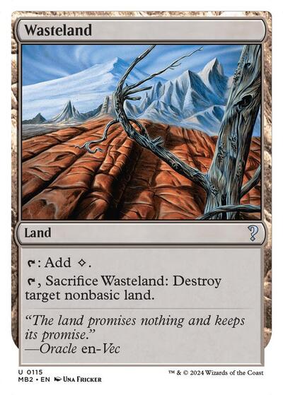 Wasteland White Border (MB2, Near Mint,)
