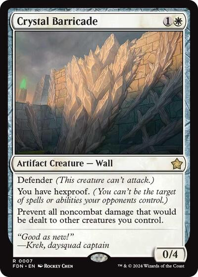 Crystal Barricade (FDN, Near Mint,)