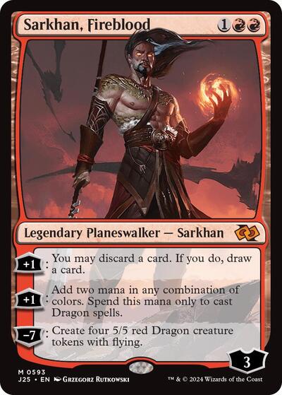 Sarkhan, Fireblood (J25, Near Mint,)