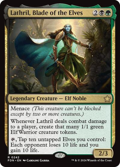 Lathril Blade of the Elves (FDN, Near Mint,)
