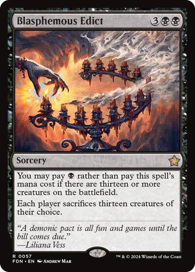 Blasphemous Edict (FDN, Near Mint,)