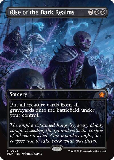 Rise of the Dark Realms (Borderless) (FDN, Near Mint,)