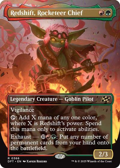 Redshift Rocketeer Chief Borderless (DFT, Near Mint, Foil)