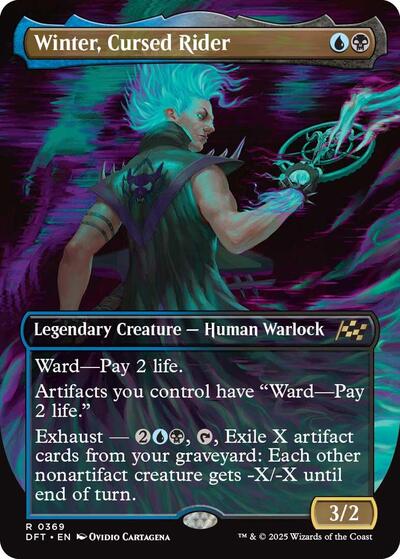 Winter Cursed Rider Borderless (DFT, Near Mint,)