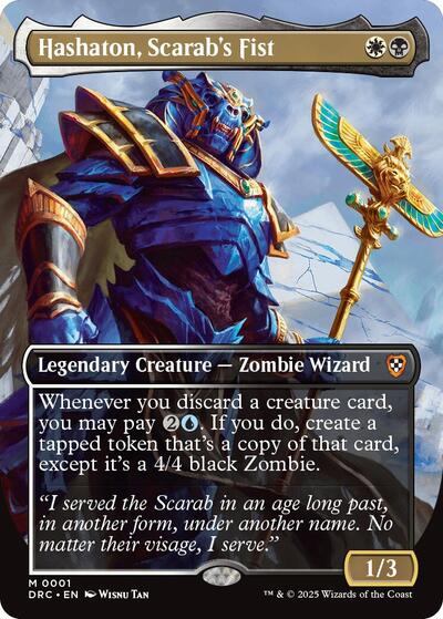 Hashaton Scarabs Fist Borderless (DRC, Near Mint, Foil)