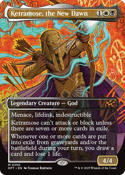 Ketramose the New Dawn Borderless (DFT, Near Mint,)