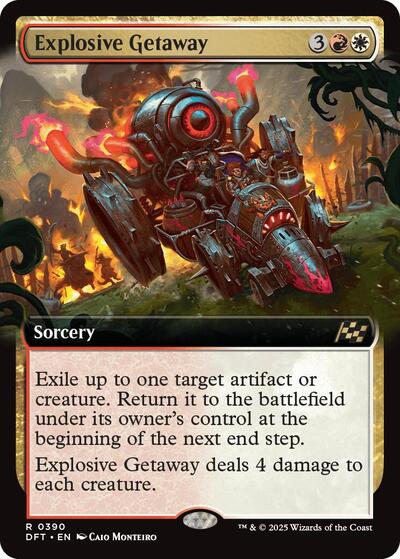 Explosive Getaway Extended Art (DFT, Near Mint, Foil)