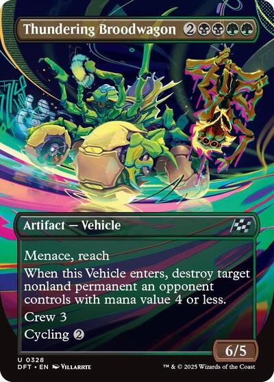 Thundering Broodwagon Borderless (DFT, Near Mint, Foil)