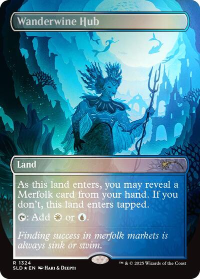 Wanderwine Hub (Rainbow Foil) (SLD, Near Mint, Foil)