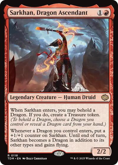 Sarkhan, Dragon Ascendant (TDM, Near Mint,)