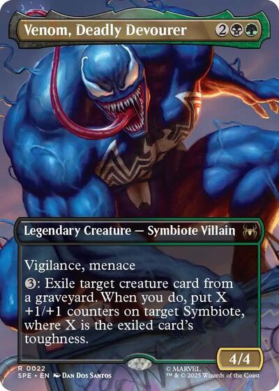 Venom, Deadly Devourer (Borderless) (SPE, Near Mint, Foil)