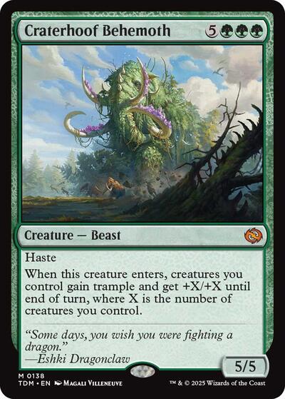 Craterhoof Behemoth (TDM, Near Mint,)