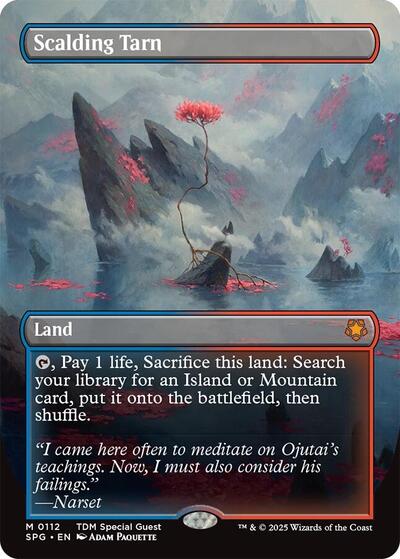 Scalding Tarn Borderless (SPG, Near Mint,)