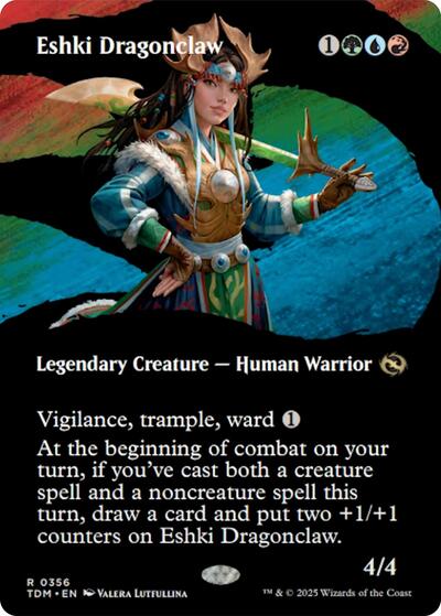 Eshki Dragonclaw Borderless (TDM, Near Mint,)