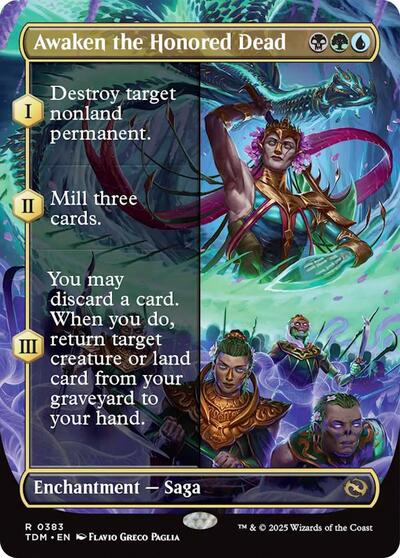 Awaken the Honored Dead Borderless (TDM, Near Mint, Foil)