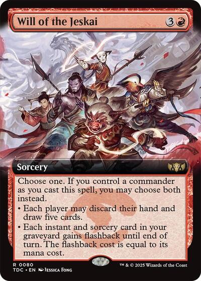Will of the Jeskai (Extended Art) (TDC, Near Mint,)