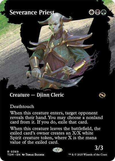 Severance Priest Borderless (TDM, Near Mint,)