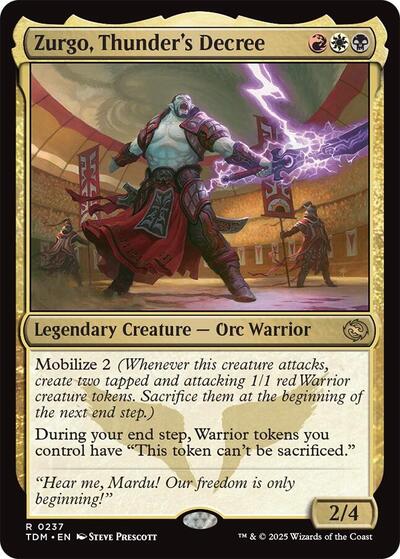 Zurgo Thunders Decree (TDM, Near Mint, Foil)