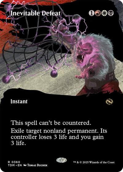 Inevitable Defeat Borderless (TDM, Near Mint,)