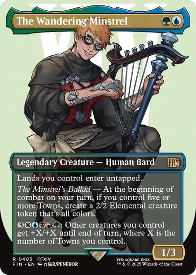 The Wandering Minstrel (Borderless) (FIN, Near Mint,)