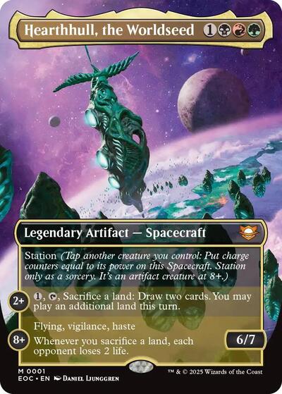 Hearthhull the Worldseed Borderless (EOC, Near Mint,)