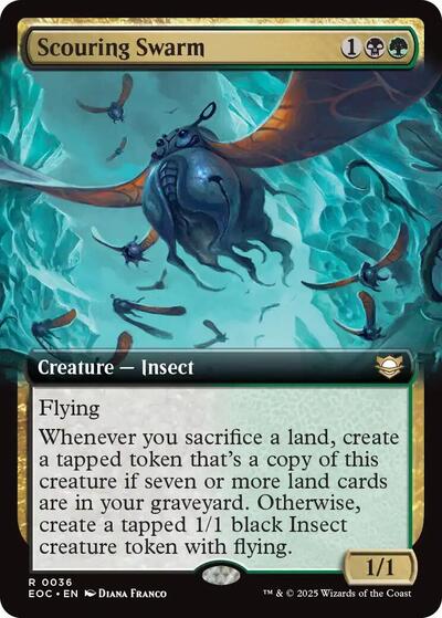 Scouring Swarm Extended Art (EOC, Near Mint,)