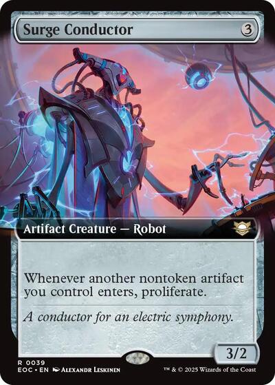 Surge Conductor Extended Art (EOC, Near Mint,)