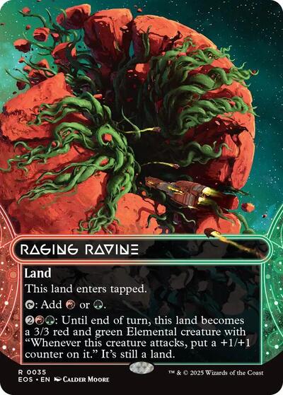 Raging Ravine 0035 Borderless (EOS, Near Mint, Foil)