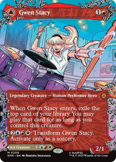 Gwen Stacy (0209) (Borderless) (SPM, Near Mint, Foil)