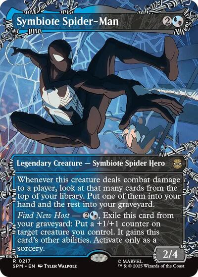 Symbiote Spider-Man (Borderless) (SPM, Near Mint, Foil)