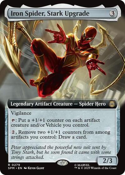 Iron Spider, Stark Upgrade (Extended Art) (SPM, Near Mint,)