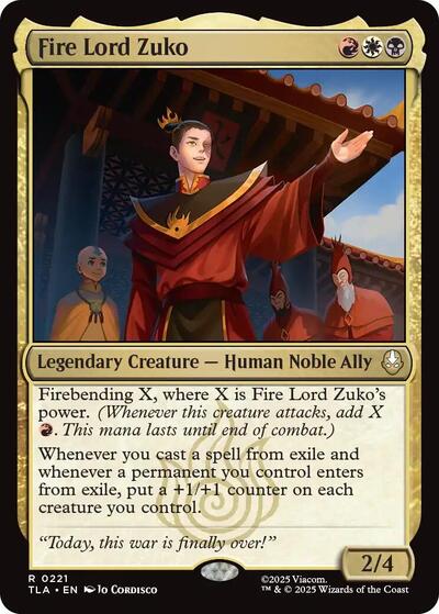 Fire Lord Zuko (TLA, Near Mint, Foil)