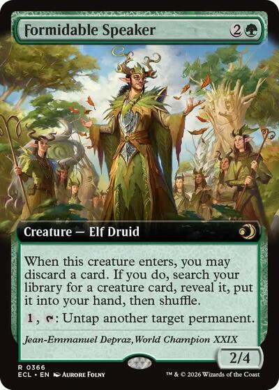 Formidable Speaker Extended Art (ECL, Near Mint, Foil)
