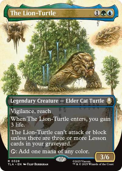 The Lion-Turtle (Borderless) (TLA, Near Mint, Foil)