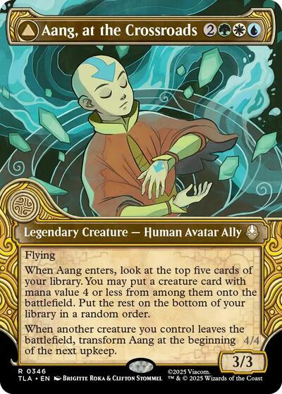 Aang, at the Crossroads (Showcase) (TLA, Near Mint, Foil)