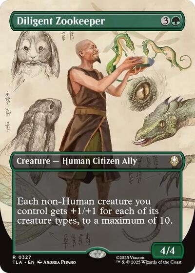 Diligent Zookeeper (Borderless) (TLA, Near Mint,)