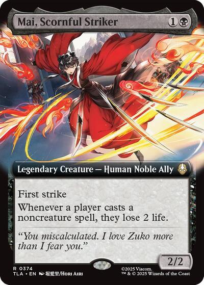 Mai, Scornful Striker (Extended Art) (TLA, Near Mint, Foil)