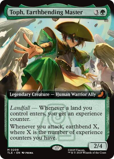 Toph Earthbending Master Extended Art (TLE, Near Mint,)