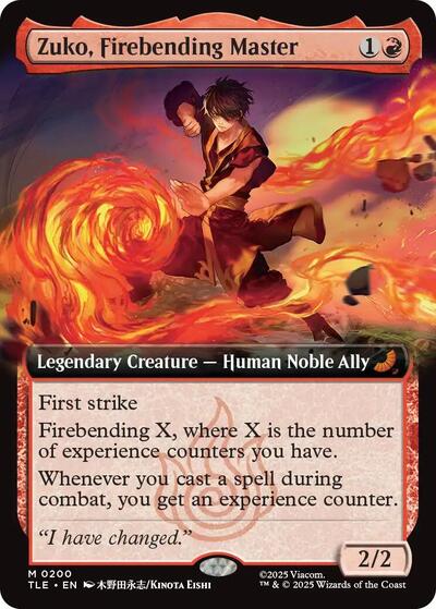 Zuko Firebending Master Extended Art (TLE, Near Mint,)