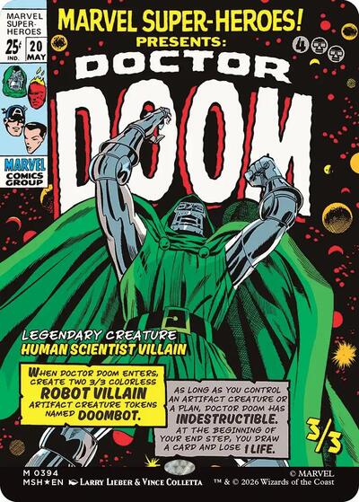 Doctor Doom (Borderless) (0394) (MSH, Near Mint, Foil)