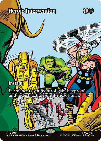 Heroic Intervention 0080 Borderless (MAR, Near Mint,)