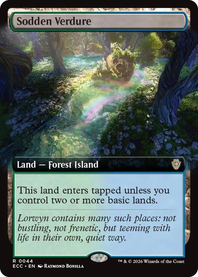 Sodden Verdure Extended Art (ECC, Near Mint,)