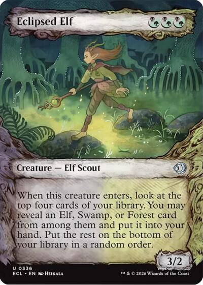 Eclipsed Elf Showcase (ECL, Near Mint,)
