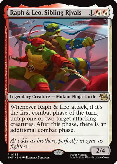 Raph and Leo Sibling Rivals (TMT, Near Mint, Foil)