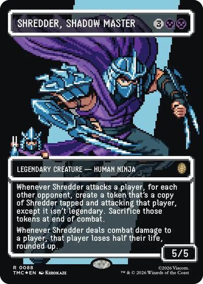 Shredder, Shadow Master (Borderless) (Surge Foil) (TMC, Near Mint, Foil)