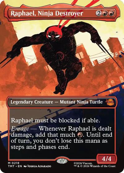 Raphael Ninja Destroyer Borderless (TMT, Near Mint, Foil)