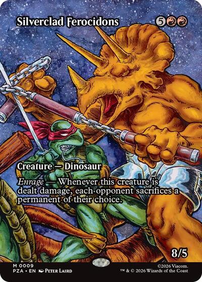 Silverclad Ferocidons Borderless (PZA, Near Mint,)