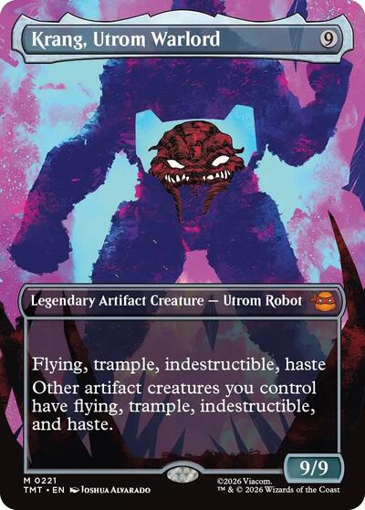 Krang, Utrom Warlord (Borderless) (TMT, Near Mint,)