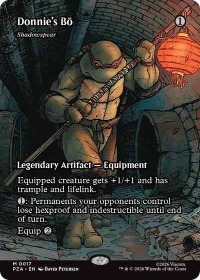 Donnies Bo Shadowspear Borderless (PZA, Lightly Played, Foil)