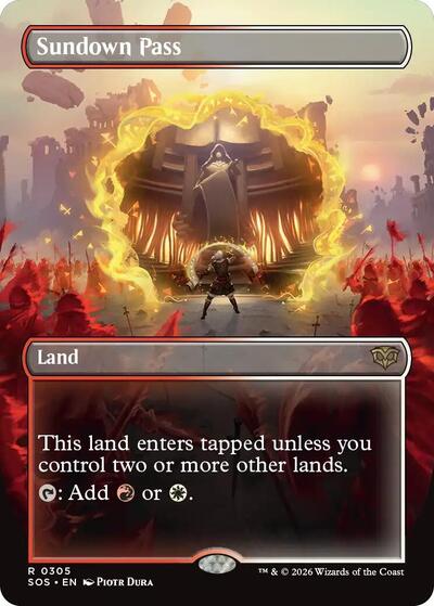 Sundown Pass Borderless (SOS, Near Mint, Foil)